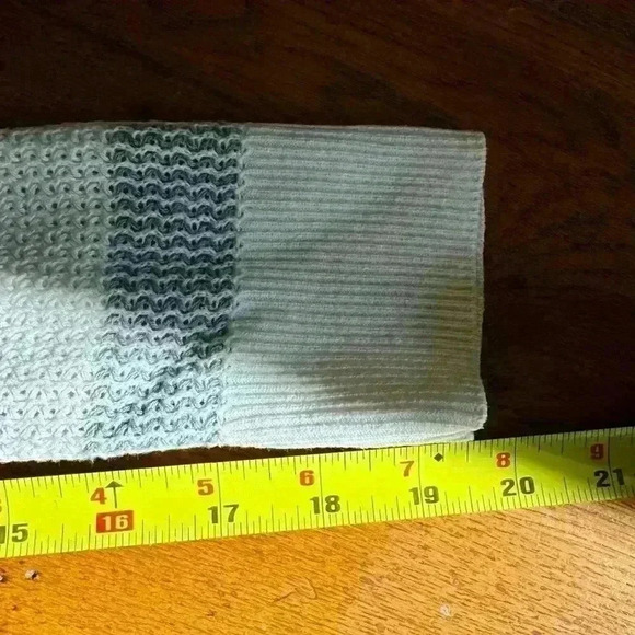 White and grey striped long pullover sweater by Market & Spruce size medium - Picture 13 of 13